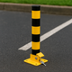 Secure & Space-Saving Fold-Down Parking Post with Spigot Base – Buried Installation