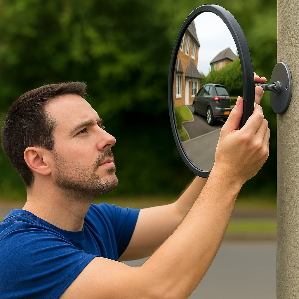 Indoor Convex Safety Mirror – Wide-Angle Surveillance for Safer Indoor Spaces