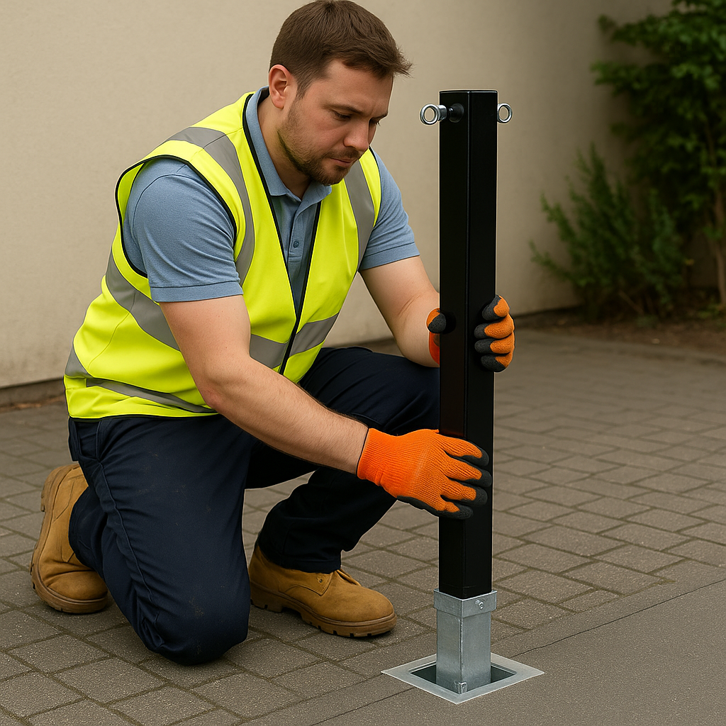 Removable Security Post Chain Kit – Black