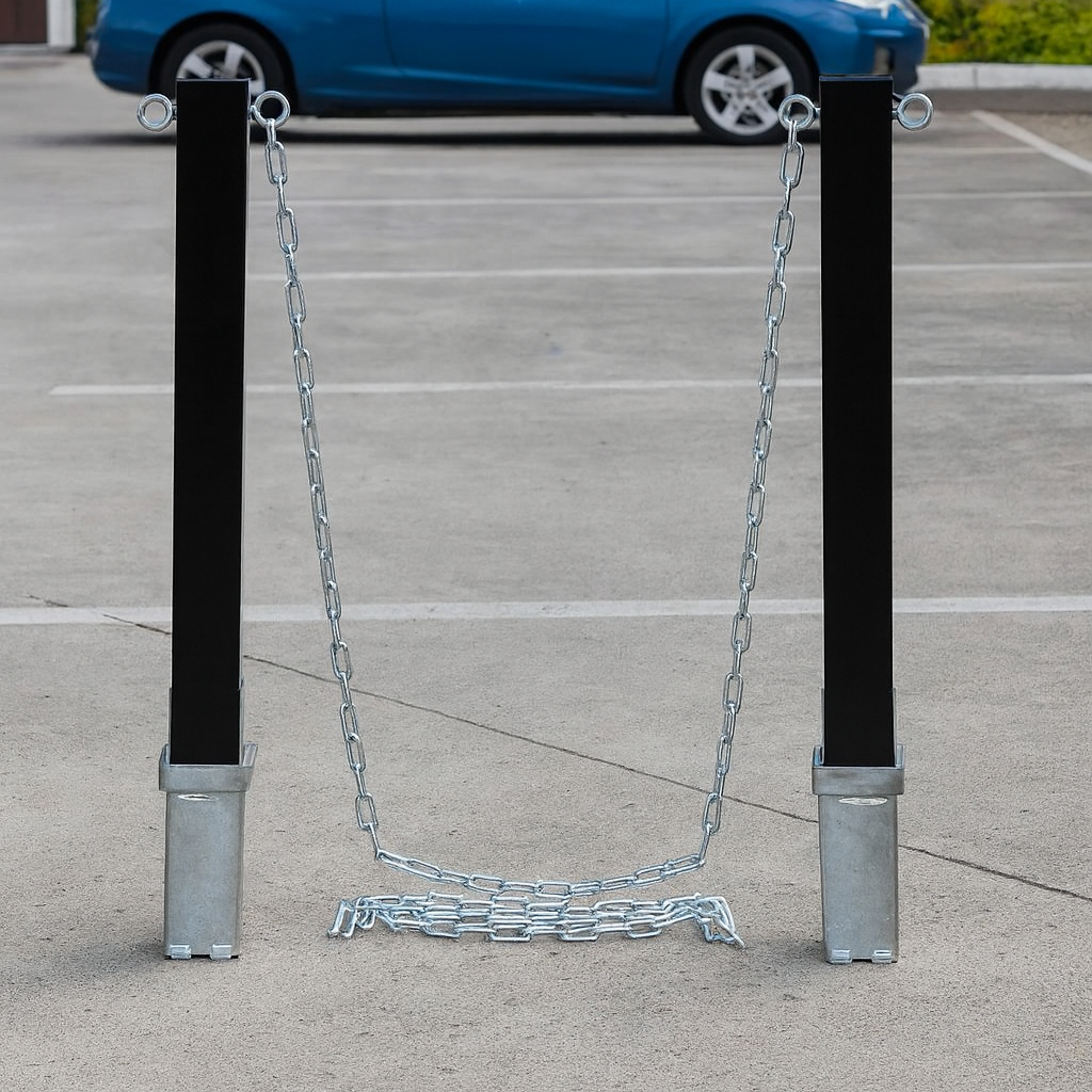 Removable Security Post Chain Kit – Black