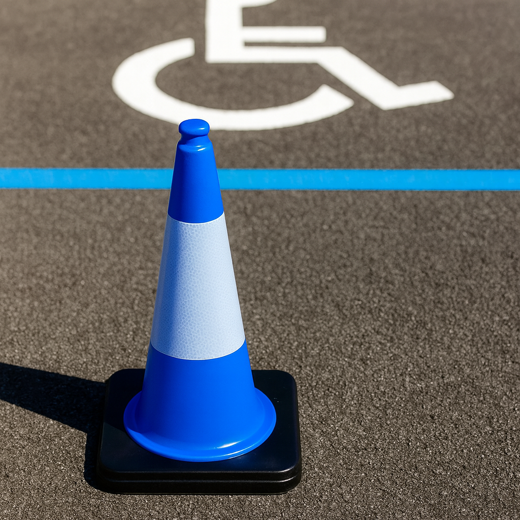 50 cm Flexible Blue PVC Traffic Cone – 2 kg | Durable, 3M Reflective & Virtually Unbreakable