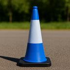 50 cm Flexible Blue PVC Traffic Cone – 2 kg | Durable, 3M Reflective & Virtually Unbreakable