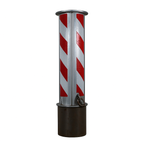 100mm Anti-Ram Square Telescopic Security Bollard – Retractable & Lockable