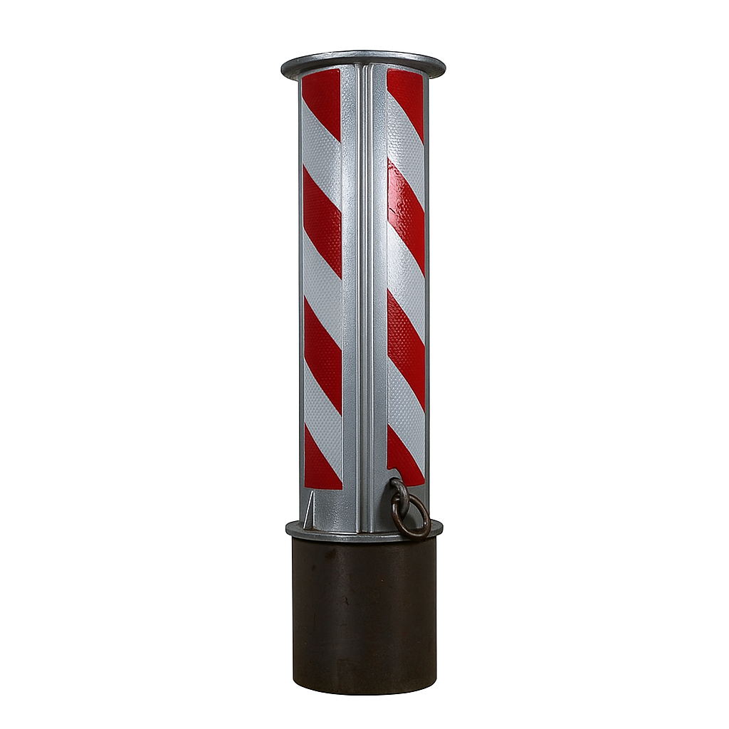 100mm Anti-Ram Square Telescopic Security Bollard – Retractable & Lockable