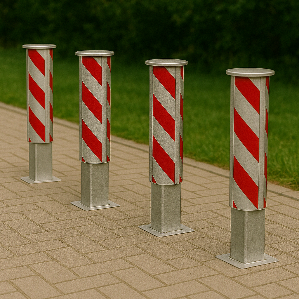 100mm Anti-Ram Square Telescopic Security Bollard – Retractable & Lockable