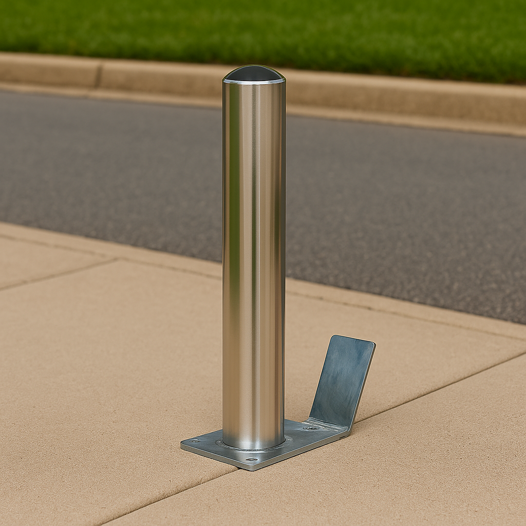 High-Security Stainless Steel Telescopic Post – Retractable Bollard with Weather-Resistant Cap