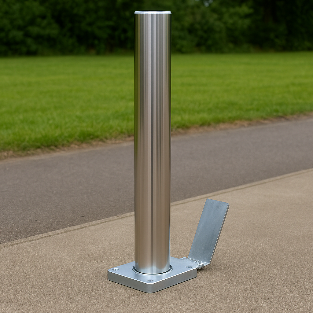 Stainless Steel Retractable Bollard – Premium Telescopic Driveway Security Post