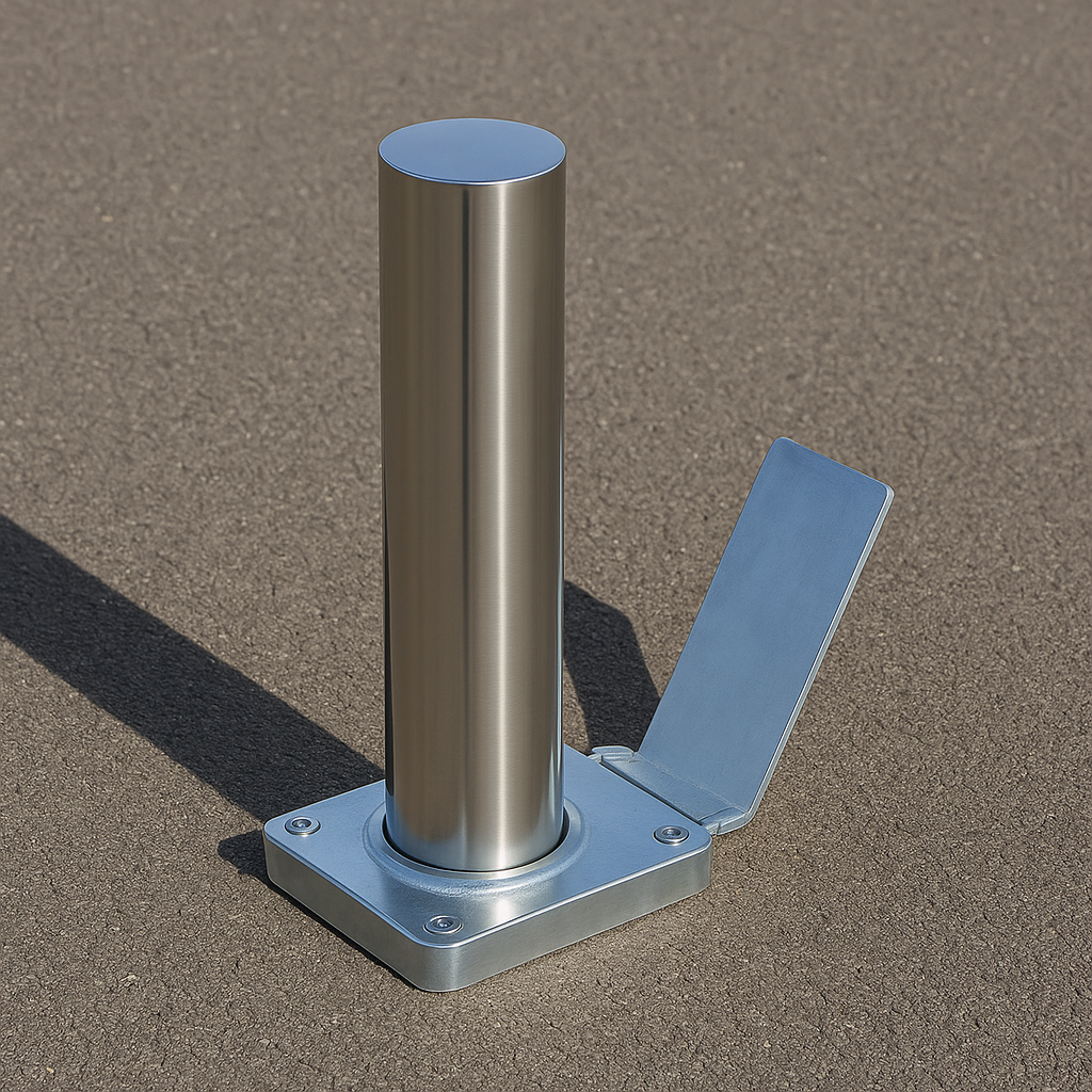 Stainless Steel Retractable Bollard – Premium Telescopic Driveway Security Post