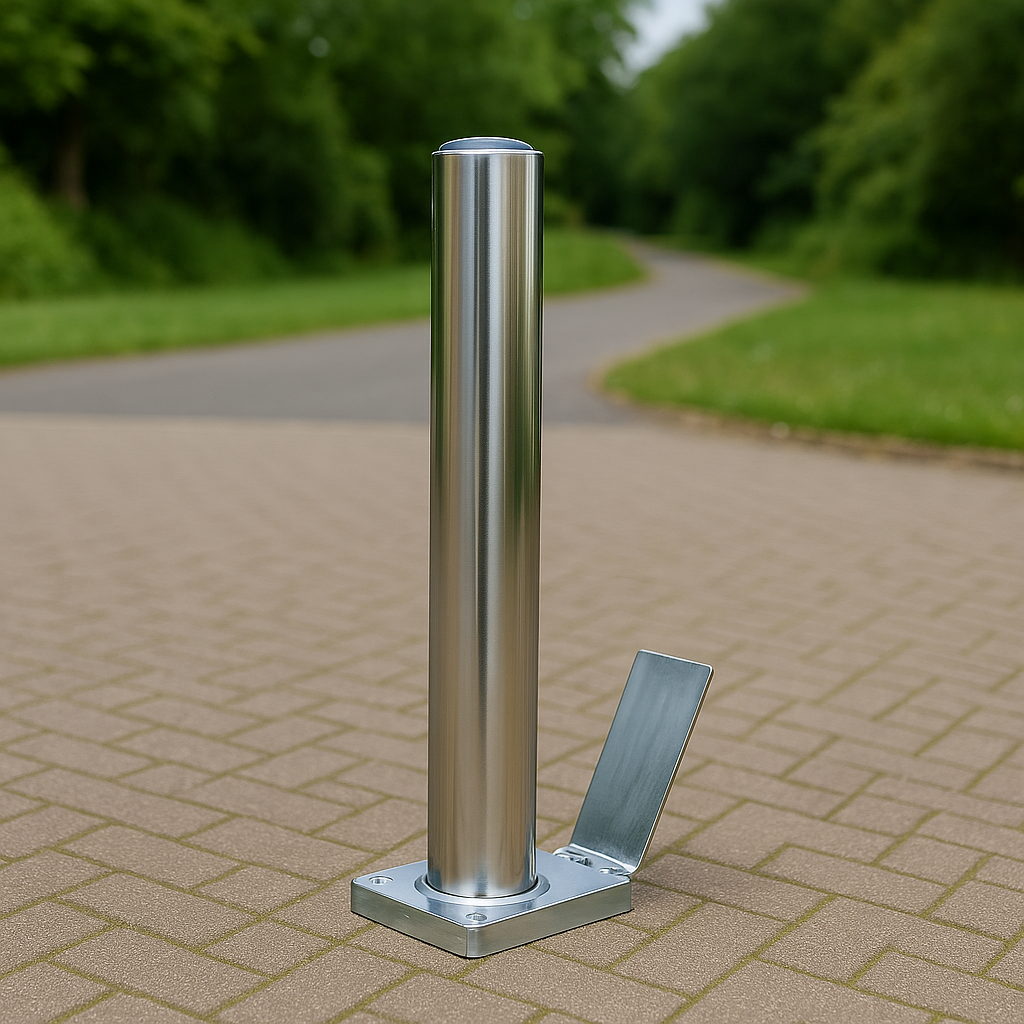 Stainless Steel Retractable Bollard – Premium Telescopic Driveway Security Post