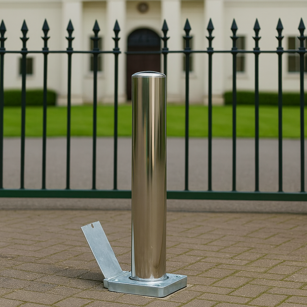 Stainless Steel Retractable Bollard – Premium Telescopic Driveway Security Post
