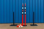 GS6 Guardian Goalposts – High-Visibility Overhead Safety Barriers for Worksites