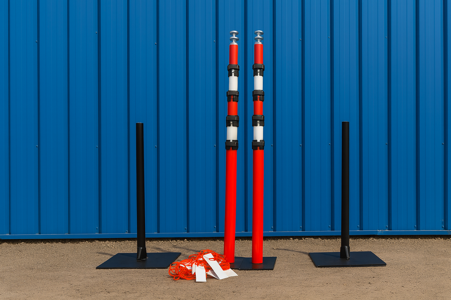 GS6 Guardian Goalposts – High-Visibility Overhead Safety Barriers for Worksites