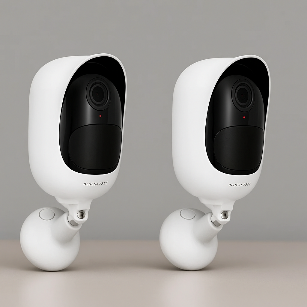 Home Security Kit: 2 × PIR Driveway Alert & 2 × Battery Wi-Fi Cameras