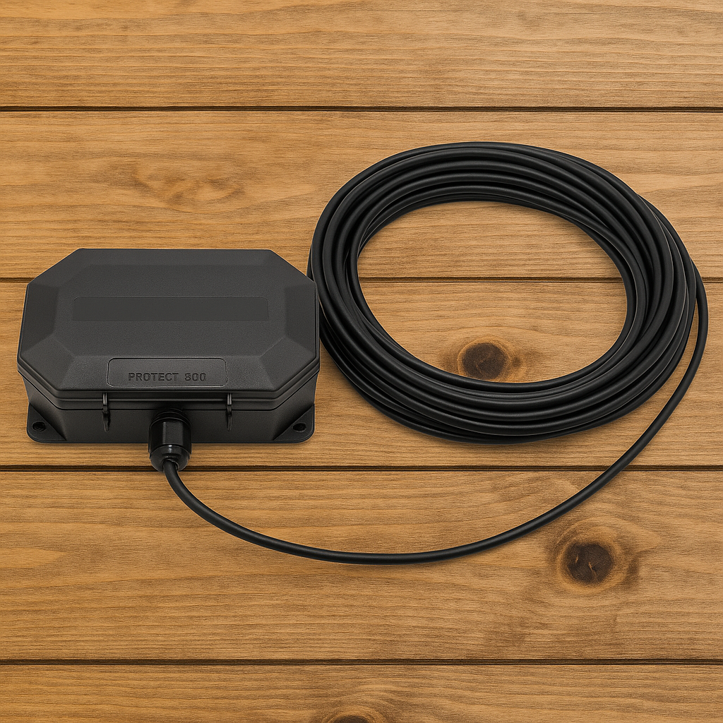 Protect-800 Long Range Wireless Driveway Metal & Vehicle Detecting Alarm with Flood Light