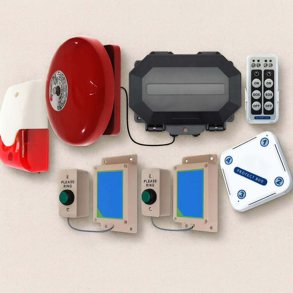 Two-Entrance Wireless Commercial Doorbell Kit