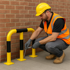 Heavy-Duty High-Visibility Corner Protection Hoop – Safety Guard for Vehicles & Warehouse Corners