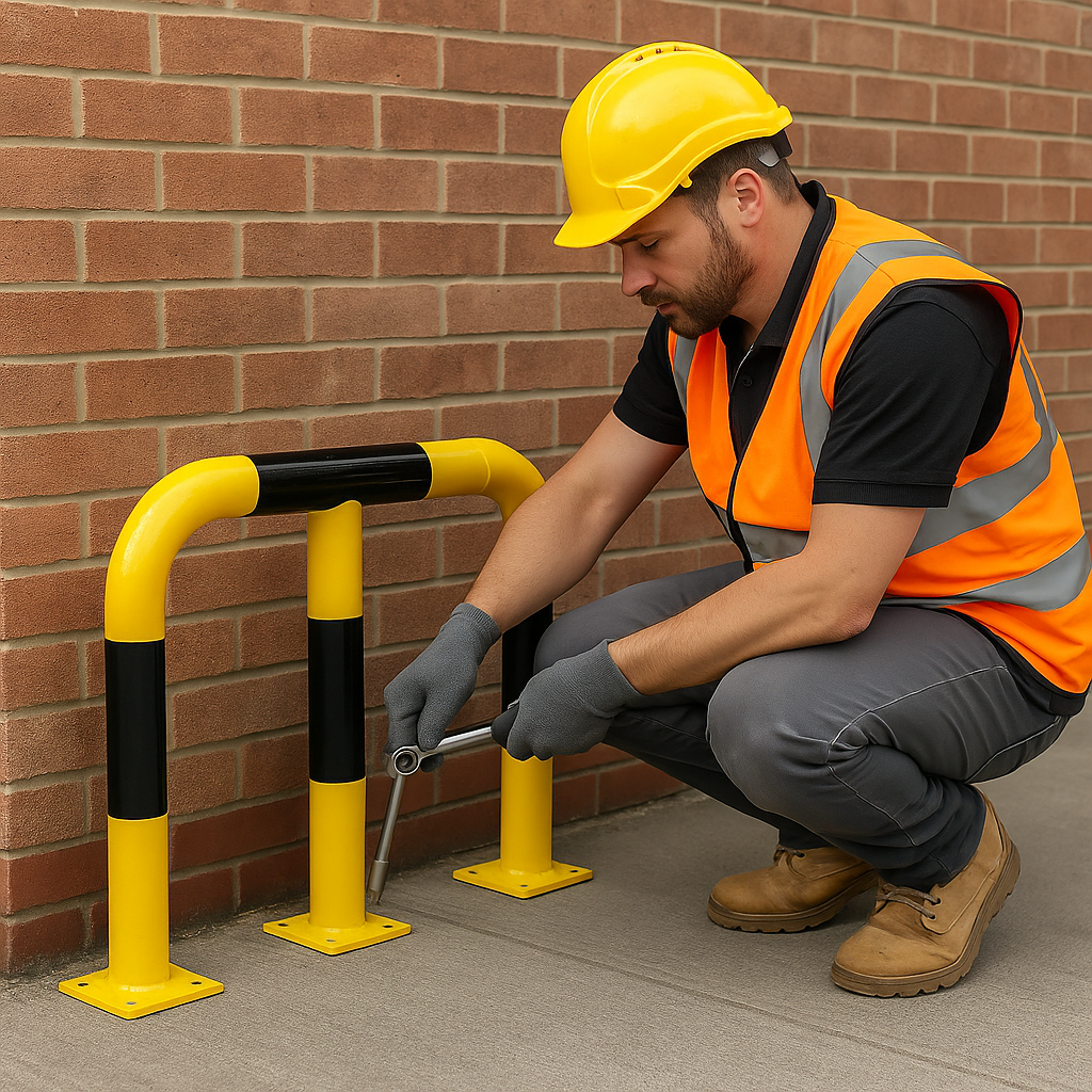 Heavy-Duty High-Visibility Corner Protection Hoop – Safety Guard for Vehicles & Warehouse Corners