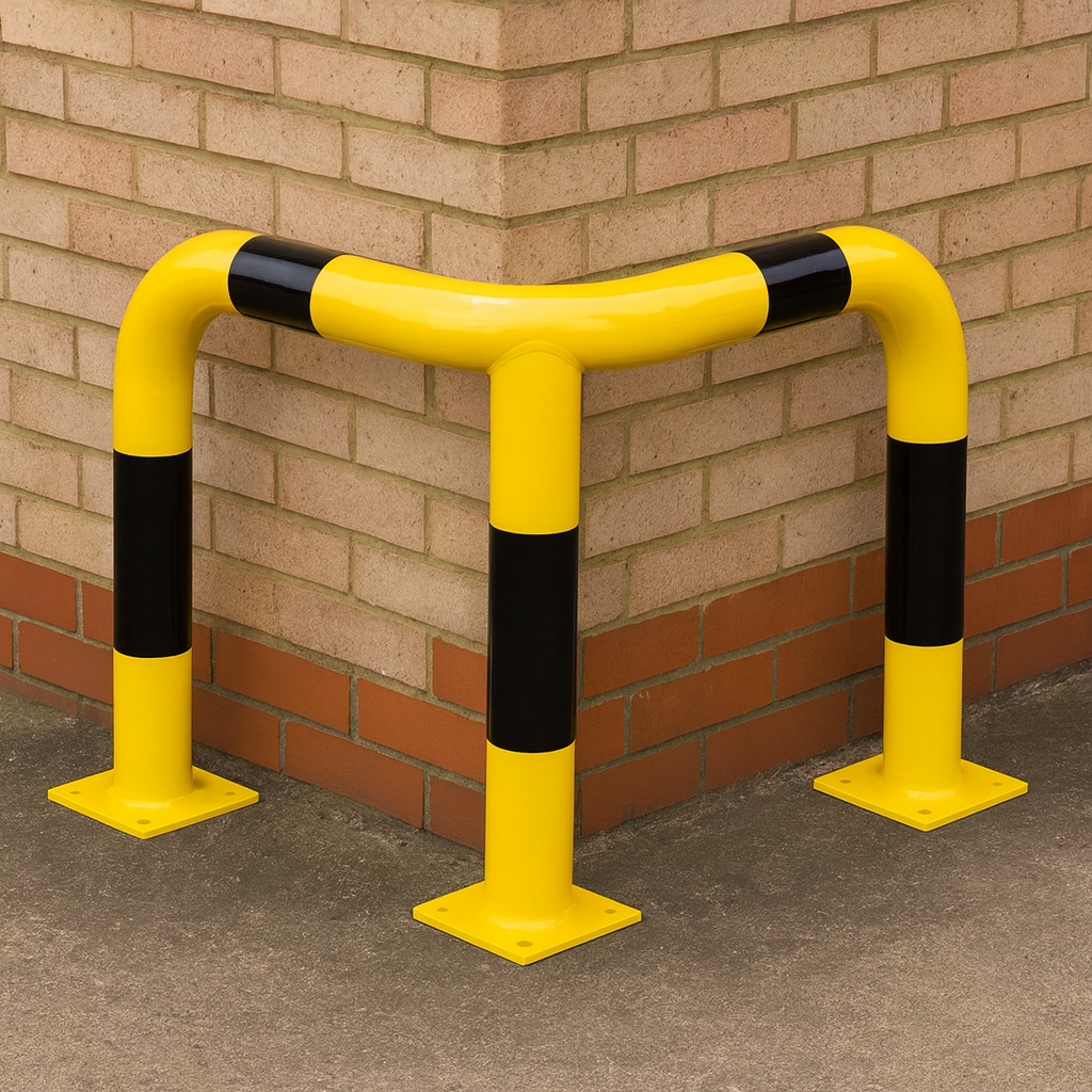 Heavy-Duty High-Visibility Corner Protection Hoop – Safety Guard for Vehicles & Warehouse Corners