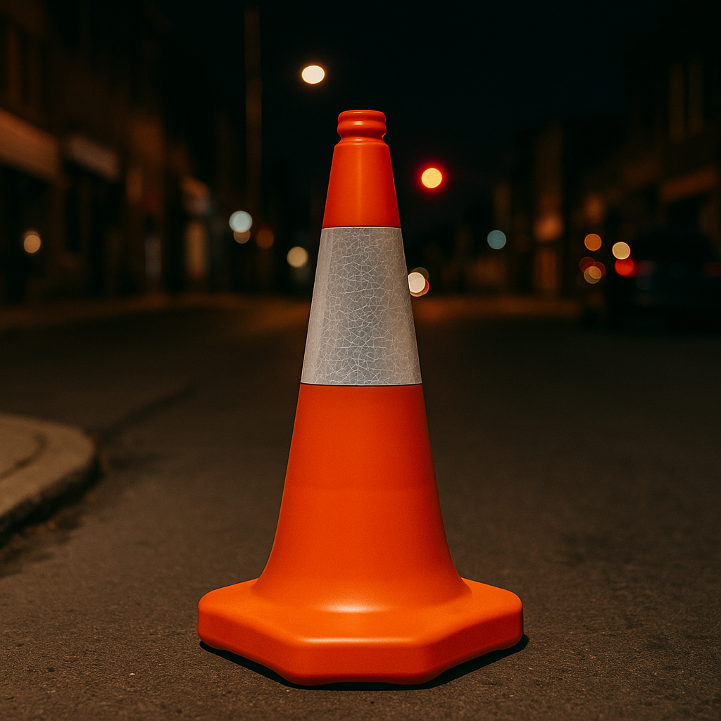 TC3 750 mm Traffic Cone – Sand-Filled Base & D2 Reflective Sleeve for Maximum Stability