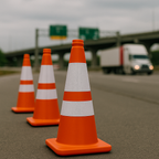TC3 750 mm Traffic Cone – Sand-Filled Base & D2 Reflective Sleeve for Maximum Stability