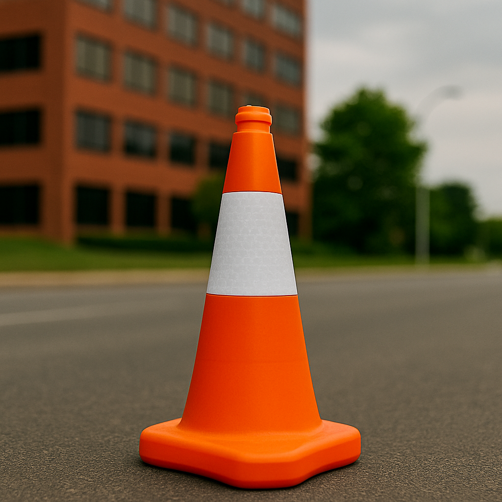TC3 750 mm Traffic Cone – Sand-Filled Base & D2 Reflective Sleeve for Maximum Stability