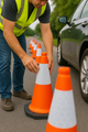 Traffic-Line TC1 750 mm Reflective Traffic Cone – D2 Sleeve with Recycled Base