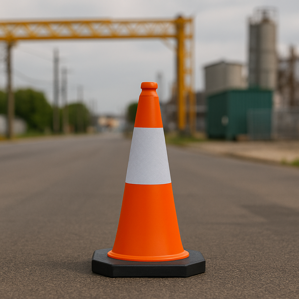 Traffic-Line TC1 750 mm Reflective Traffic Cone – D2 Sleeve with Recycled Base
