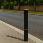 Elanora Accents Steel Bollard – 900mm Above Ground | Decorative Anti-Ram Barrier for Urban Safety & Property Protection