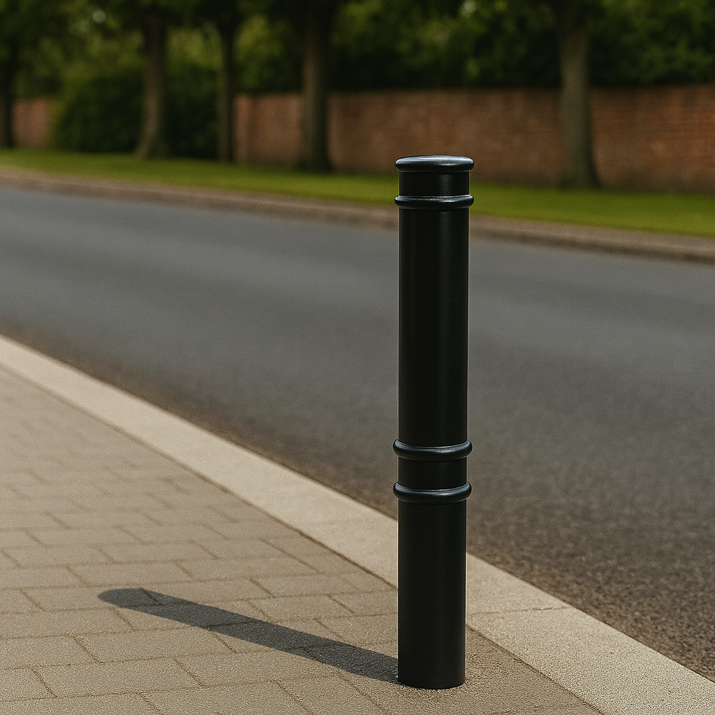 Elanora Accents Steel Bollard – 900mm Above Ground | Decorative Anti-Ram Barrier for Urban Safety & Property Protection