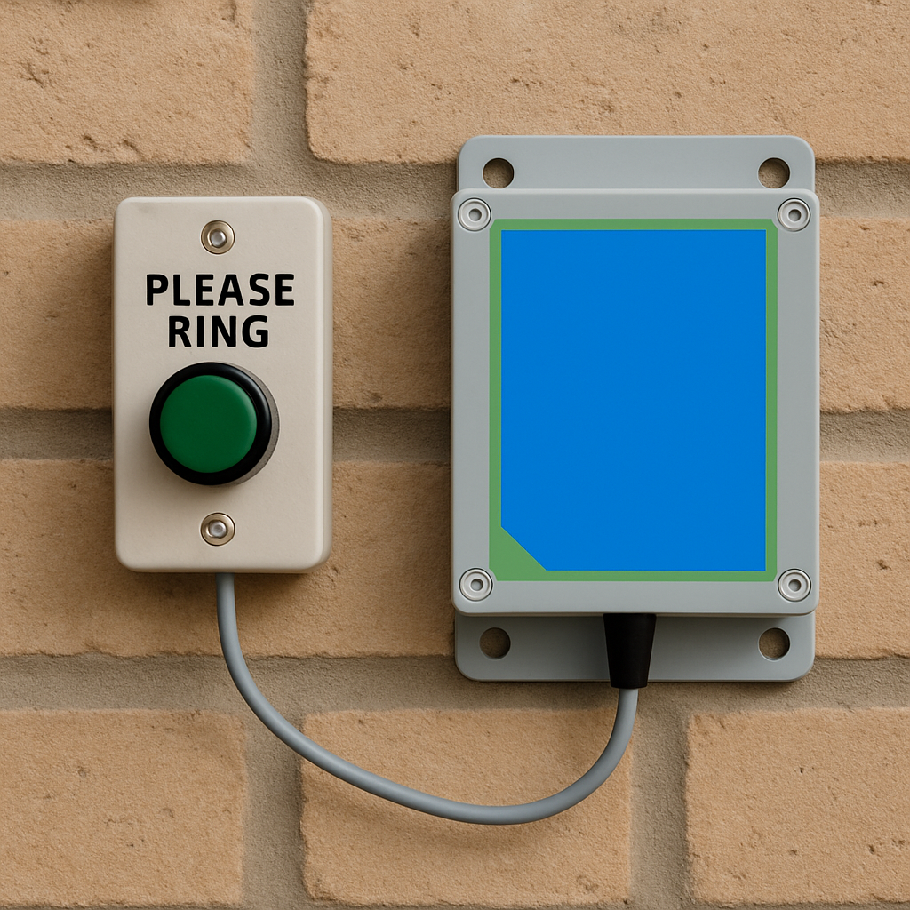 Two-Entrance Wireless Commercial Doorbell Kit