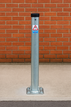 TopLok 750mm Fold-Down Parking Post with Integrated Lock | Reliable Driveway & Vehicle Access Control