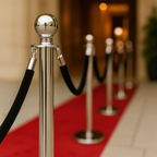 Premium Velvet Rope Barrier – Heavy-Duty Crowd Control Stanchion for VIP & Event Spaces