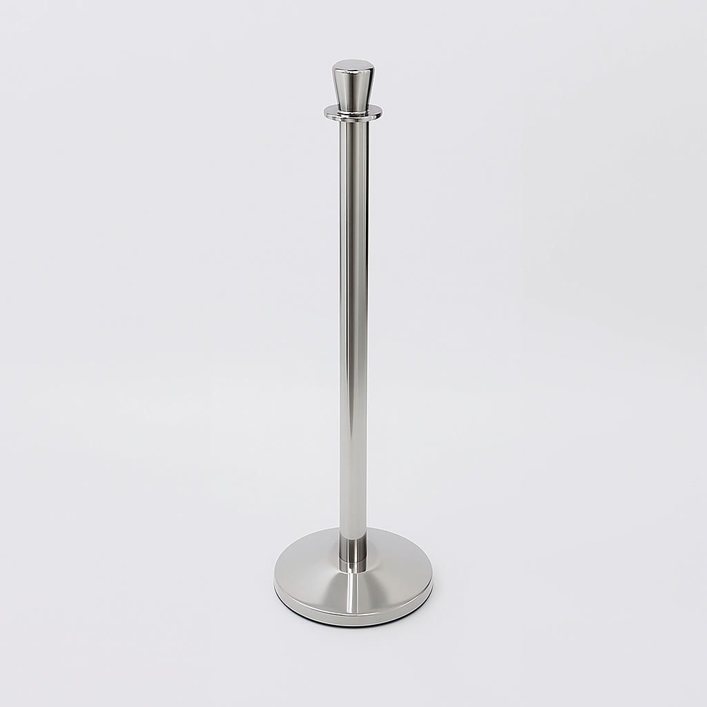 LineGuard Elite Queue Barrier – Premium Rope Post with Custom Finish Options