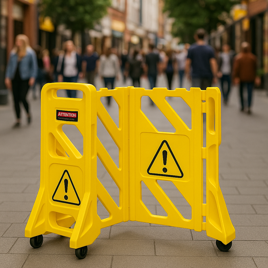 Instant Expandable Safety Barrier – Lightweight & Mobile