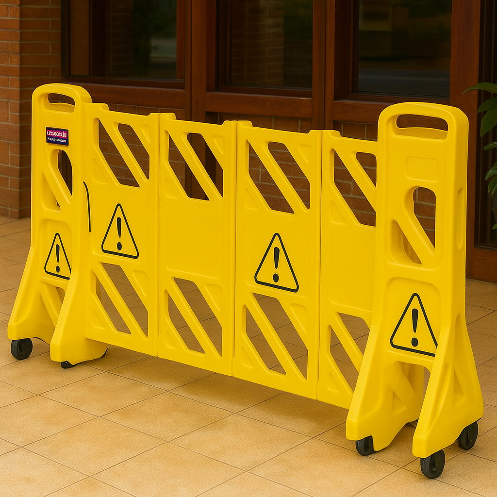 Instant Expandable Safety Barrier – Lightweight & Mobile
