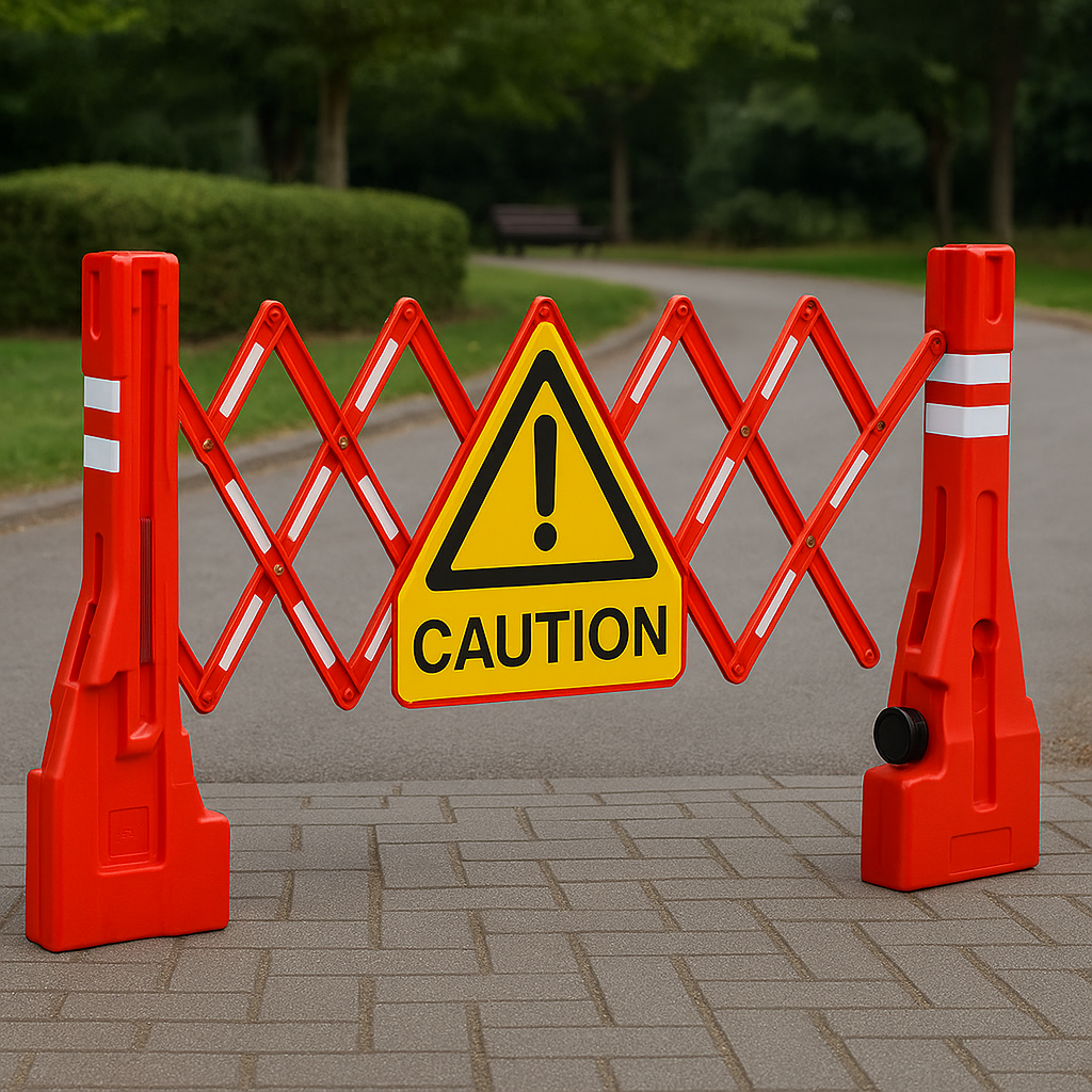 Extending PVC Safety Barrier – Lightweight, Stable & Quick to Deploy