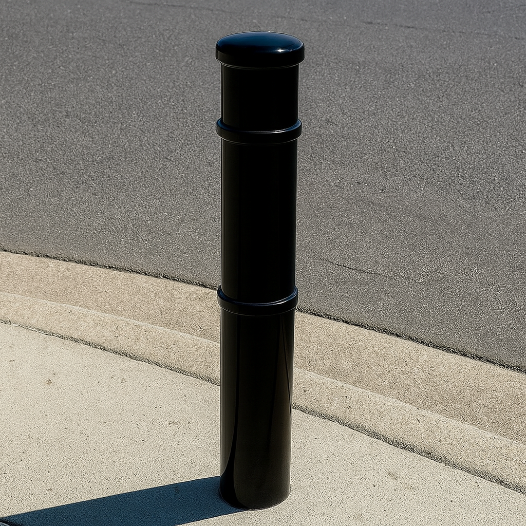 Ornamental Steel Bollard – 900mm Above Ground | Decorative Anti-Ram Security Post for Driveways, Retail & Public Spaces