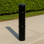Ornamental Steel Bollard – 900mm Above Ground | Decorative Anti-Ram Security Post for Driveways, Retail & Public Spaces