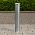 Heavy-Duty Plain Round Steel Bollard (48mm–219mm) – 1200mm Height | Fixed Access & Impact Protection