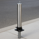 Galvanised Fold-Down Parking Post with Integral Lock & Chain Eyelet