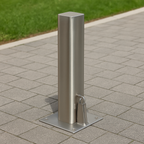 Premium Removable Stainless Steel Bollard (60–204mm Dia.) – 1000mm Height | Secure Access Control & Parking Protection