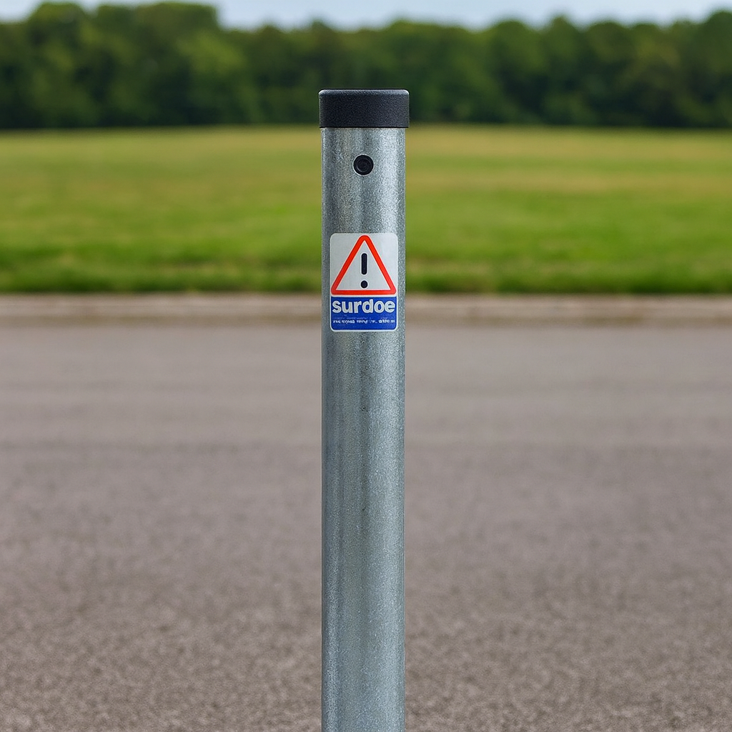 StealthGuard 580mm Retractable Parking Post | Compact Driveway Security Bollard