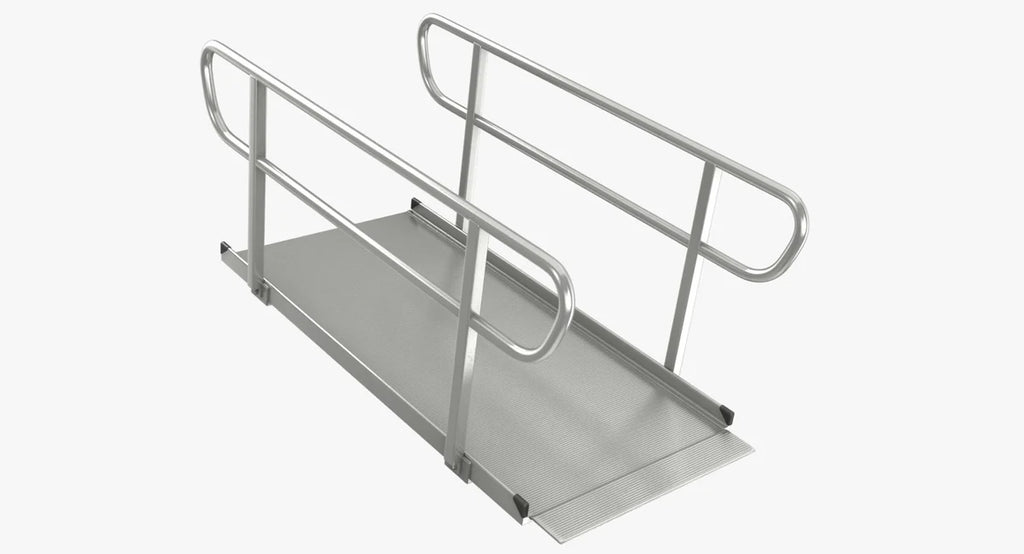 Durable Wheelchair Ramp with Handrails – Adjustable 3ft to 12ft