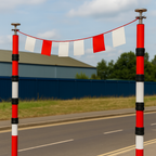 GS6 Telescopic Poles & Bunting – Height Safety Kit
