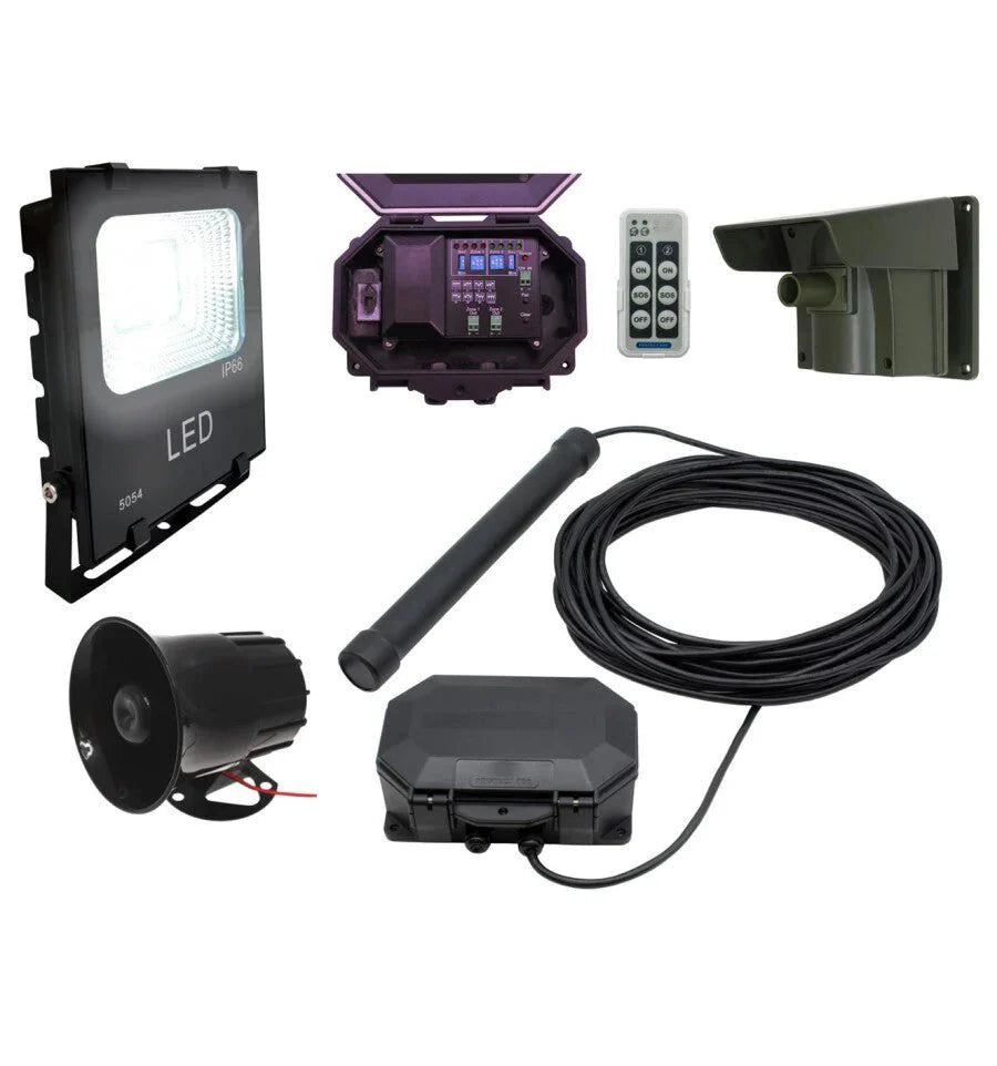 Protect-800 Wireless Driveway Alarm with Security Floodlight, Siren, PIR & Vehicle Probe