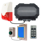 Protect-800 Wireless Commercial Doorbell Kit – Heavy-Duty Push Button with Siren & Flashing Strobe, Fully Adjustable Duration