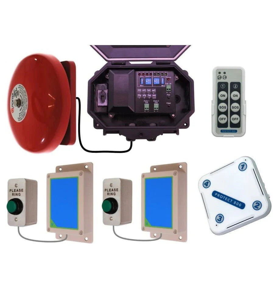 Protect-800 Twin Wireless Commercial Door Bell Kit