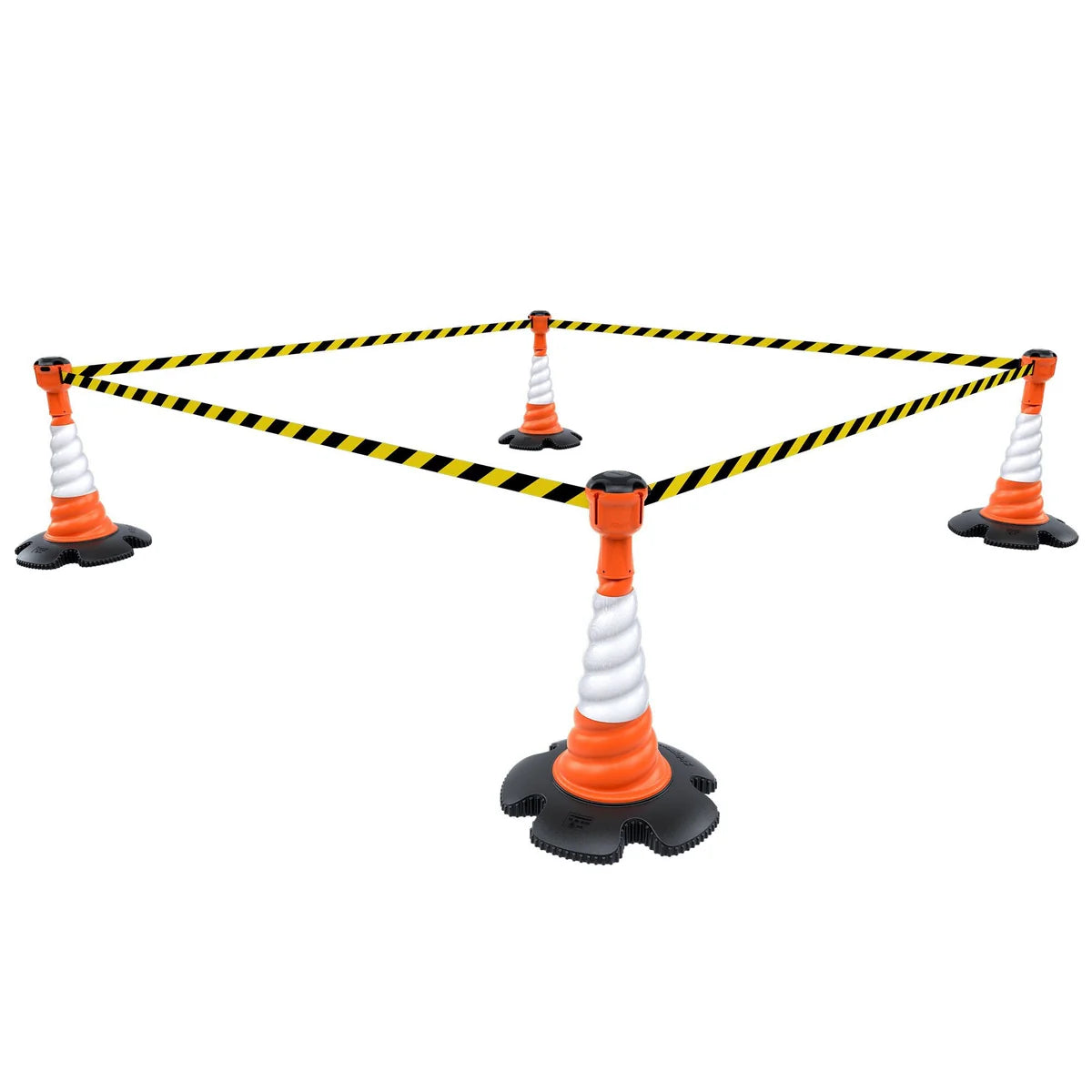 36m Retractable Cone Topper Safety Kit (KIT04) – High-Visibility Helix Cones for Maximum Safety