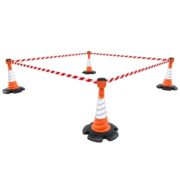 36m Retractable Cone Topper Safety Kit (KIT04) – High-Visibility Helix Cones for Maximum Safety