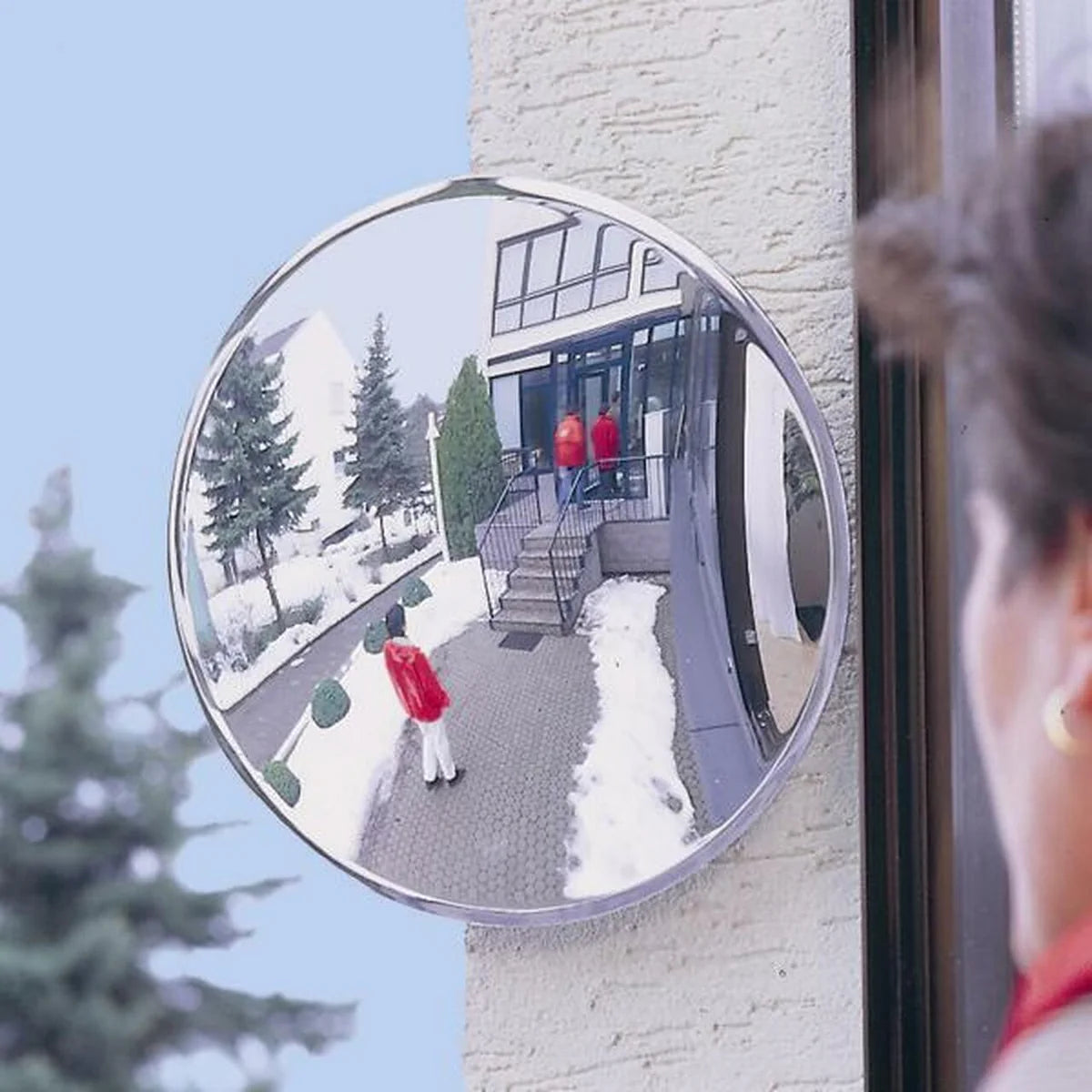 All-Weather SPION Convex Security Mirror – Indoor & Covered Outdoor Use